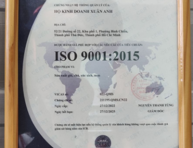 Chứng nhận ISO 9001 - 2015