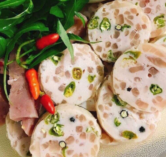 Giò thủ trắng ớt xiêm xanh (500g)